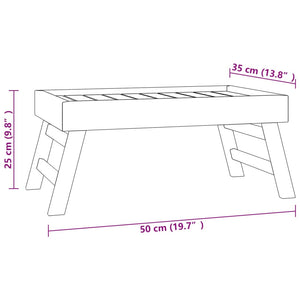 Δίσκος Πτυσσόμενος 55x35x25 εκ. από Μασίφ Ξύλο Teak