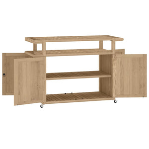 Κάβα Ποτών 120x50x90 εκ. από Μασίφ Ξύλο Teak