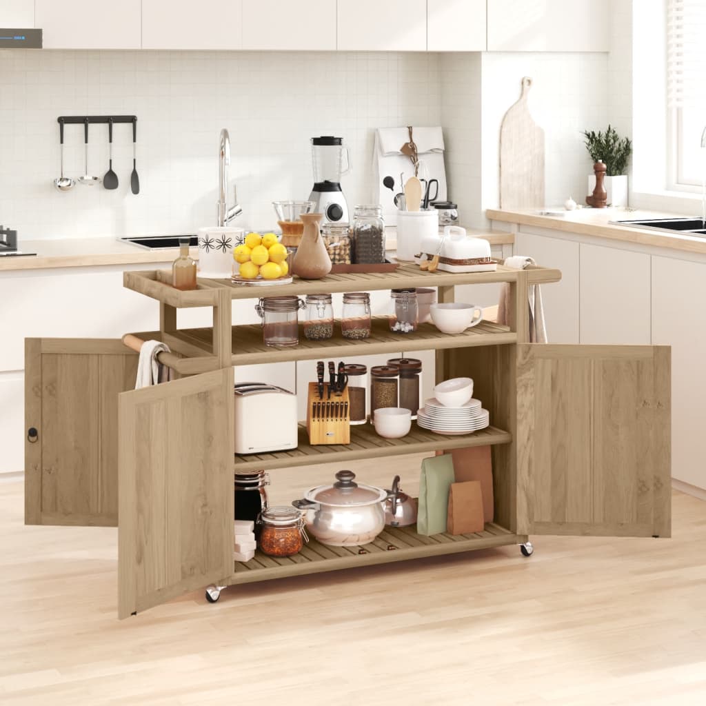 Κάβα Ποτών 120x50x90 εκ. από Μασίφ Ξύλο Teak