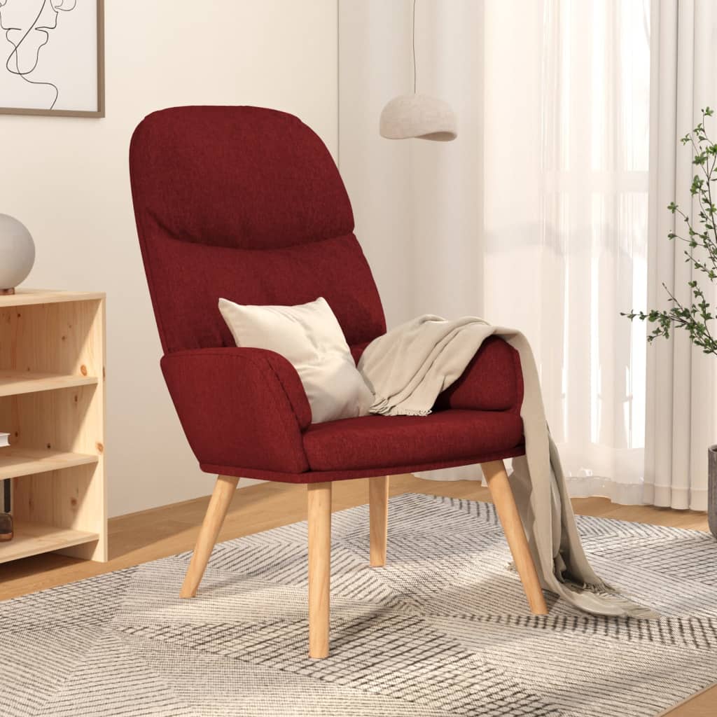 Πολυθρόνα Relax Μπορντό Υφασμάτινη