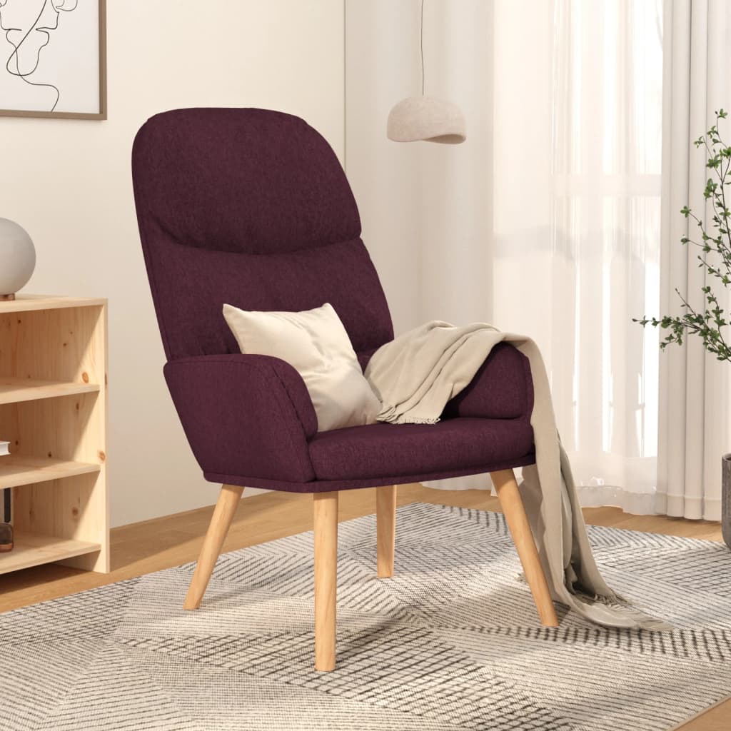 Πολυθρόνα Relax Μοβ Υφασμάτινη