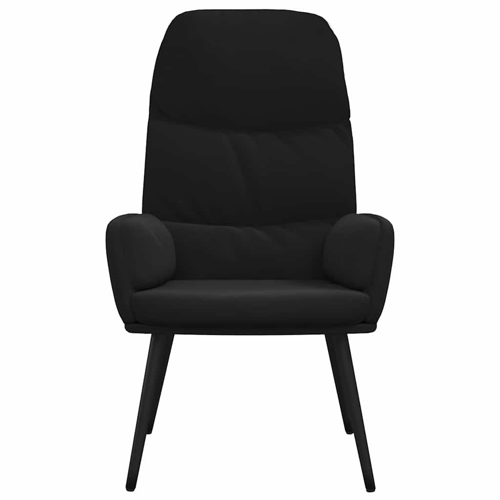 Πολυθρόνα Relax Μαύρη Βελούδινη