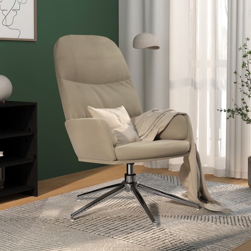 Πολυθρόνα Relax Ανοιχτό Γκρι από Συνθετικό Καστόρι - Pakobazaar