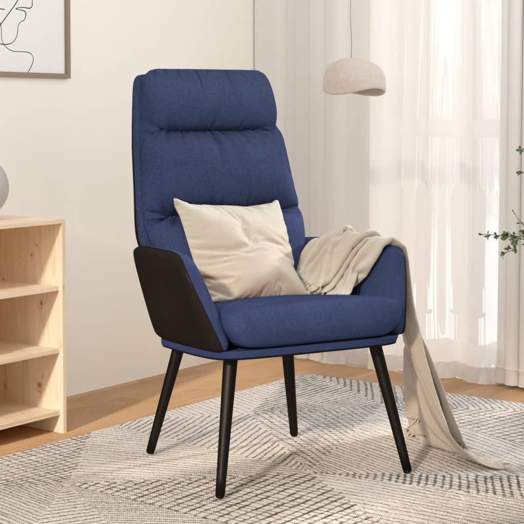 Πολυθρόνα Relax Μπλε Υφασμάτινη