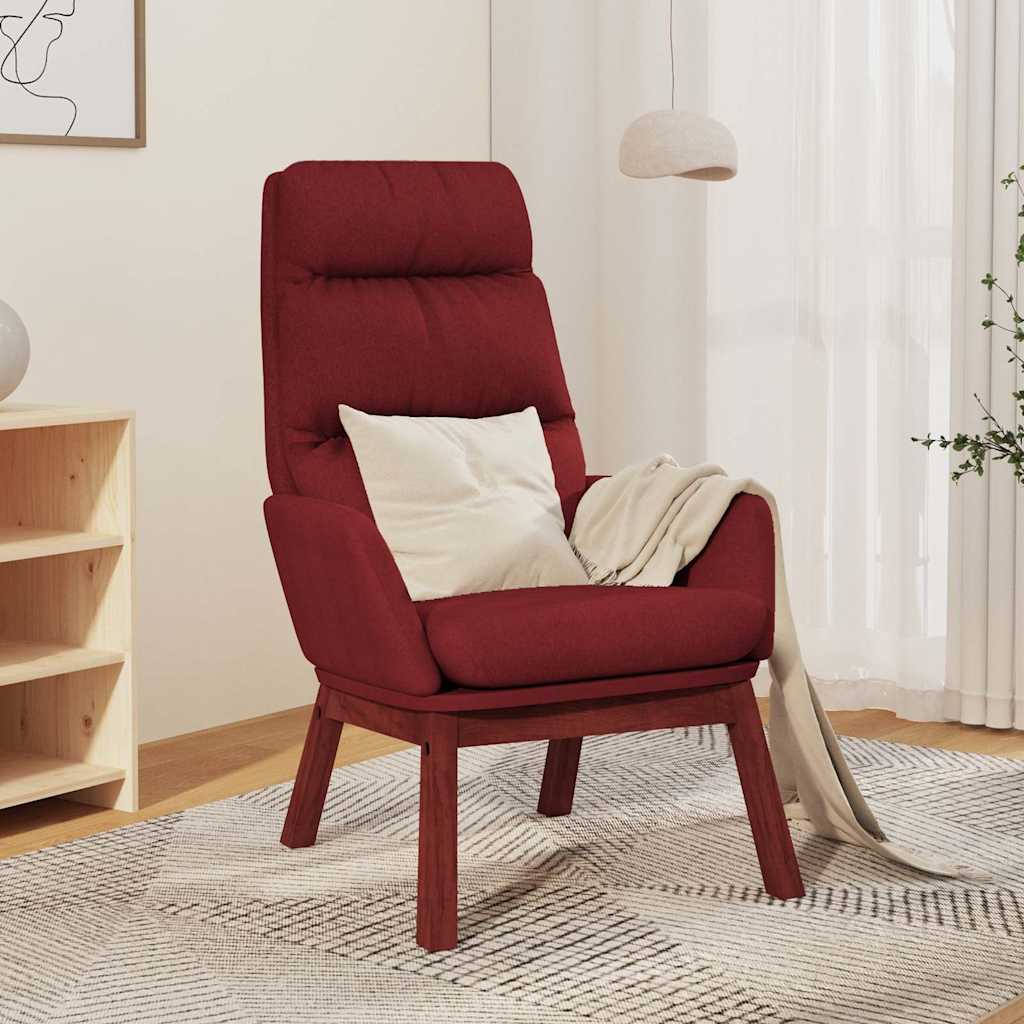 Πολυθρόνα Relax Μπορντό Υφασμάτινη