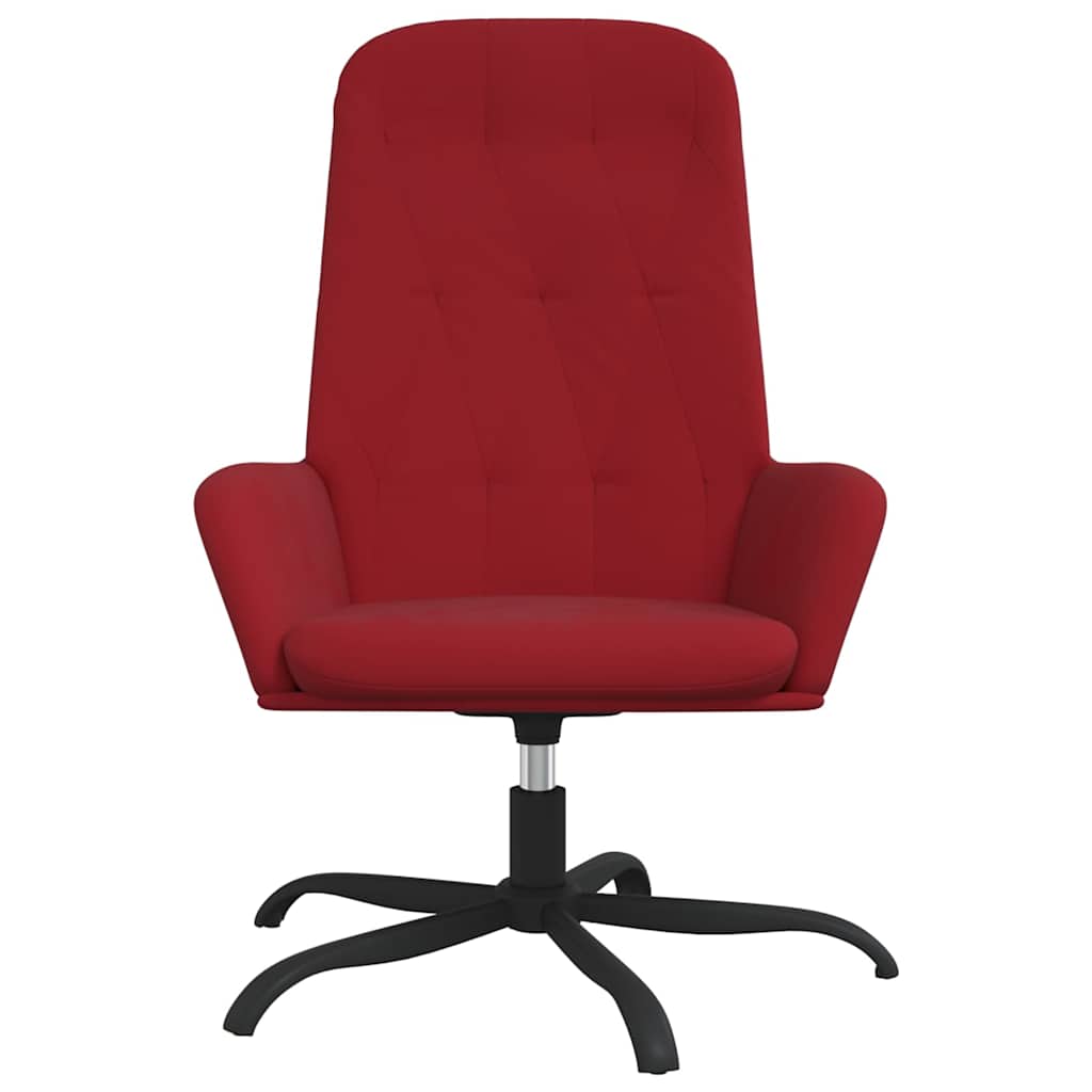 Πολυθρόνα Relax Μπορντό Βελούδινη