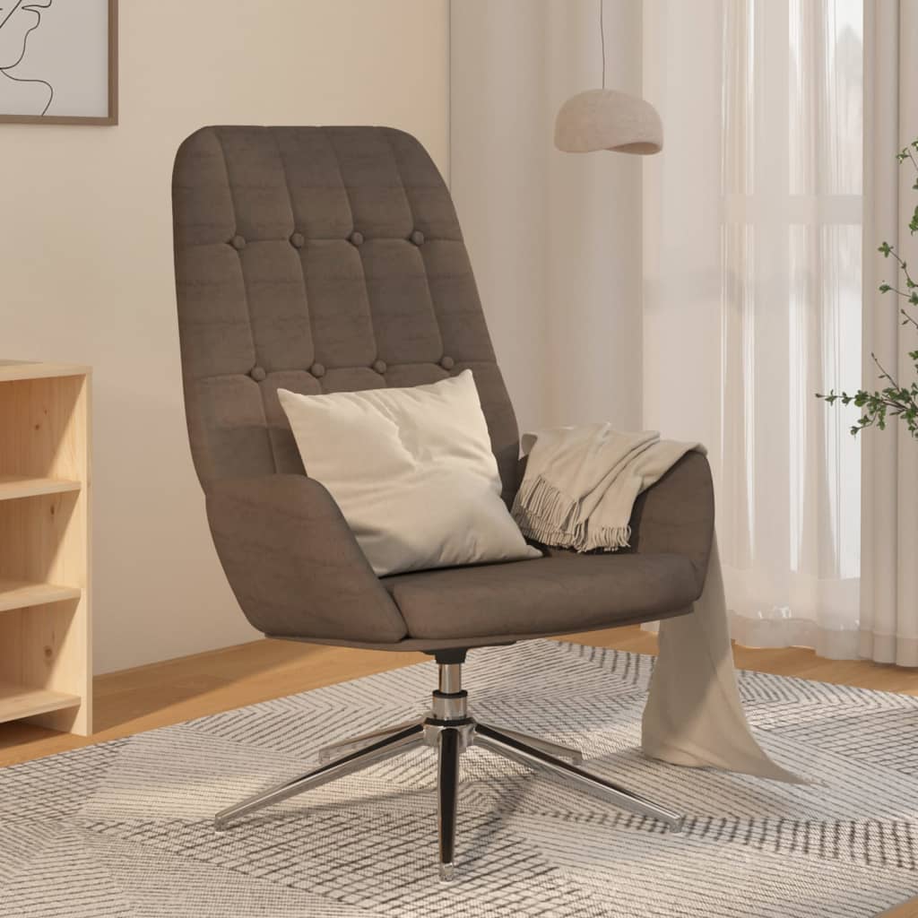 Πολυθρόνα Relax Σκούρο Γκρι από Συνθετικό Καστόρι - Pakobazaar