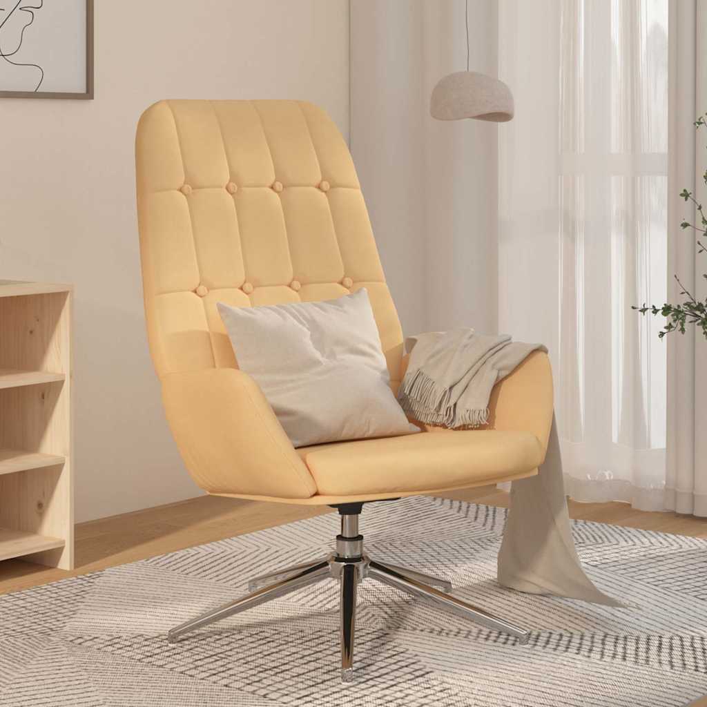 Πολυθρόνα Relax Κρεμ από Συνθετικό Καστόρι