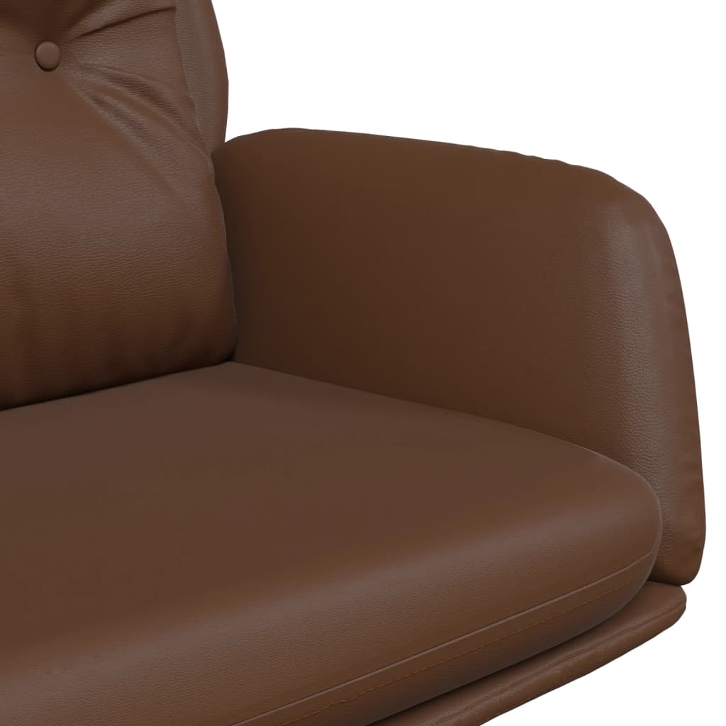 Πολυθρόνα Relax Καφέ από Γνήσιο Δέρμα