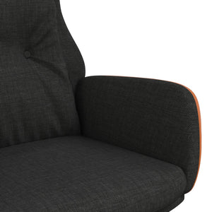 Πολυθρόνα Relax Μαύρη από Ύφασμα και PVC