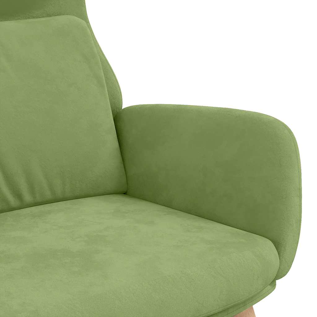 Πολυθρόνα Relax Ανοιχτό Πράσινο Βελούδινη
