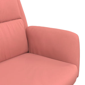 Πολυθρόνα Relax Ροζ Βελούδινη