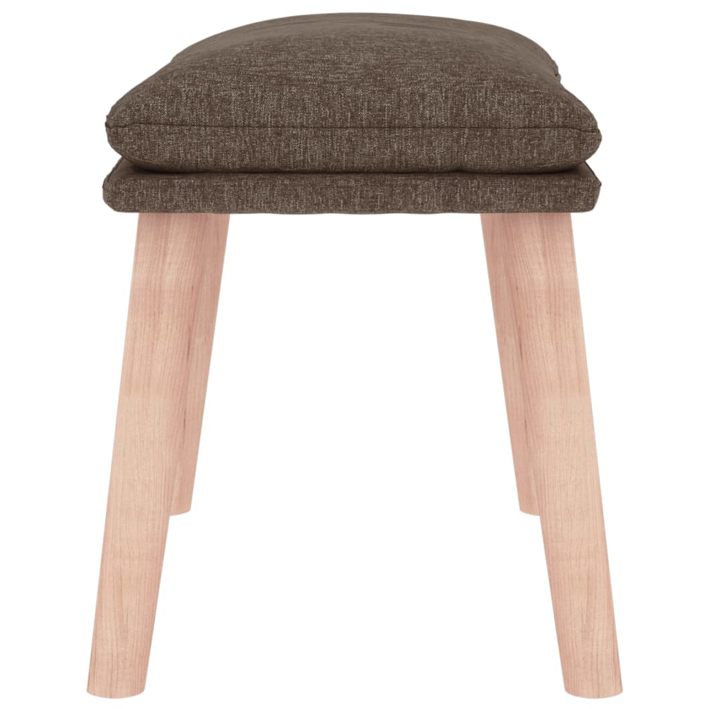 Υποπόδιο Taupe 45 x 29,5 x 35 εκ. Υφασμάτινο - Pakobazaar
