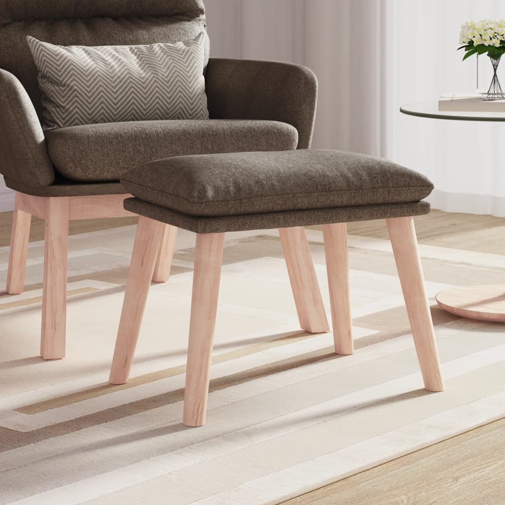 Υποπόδιο Taupe 45 x 29,5 x 35 εκ. Υφασμάτινο - Pakobazaar