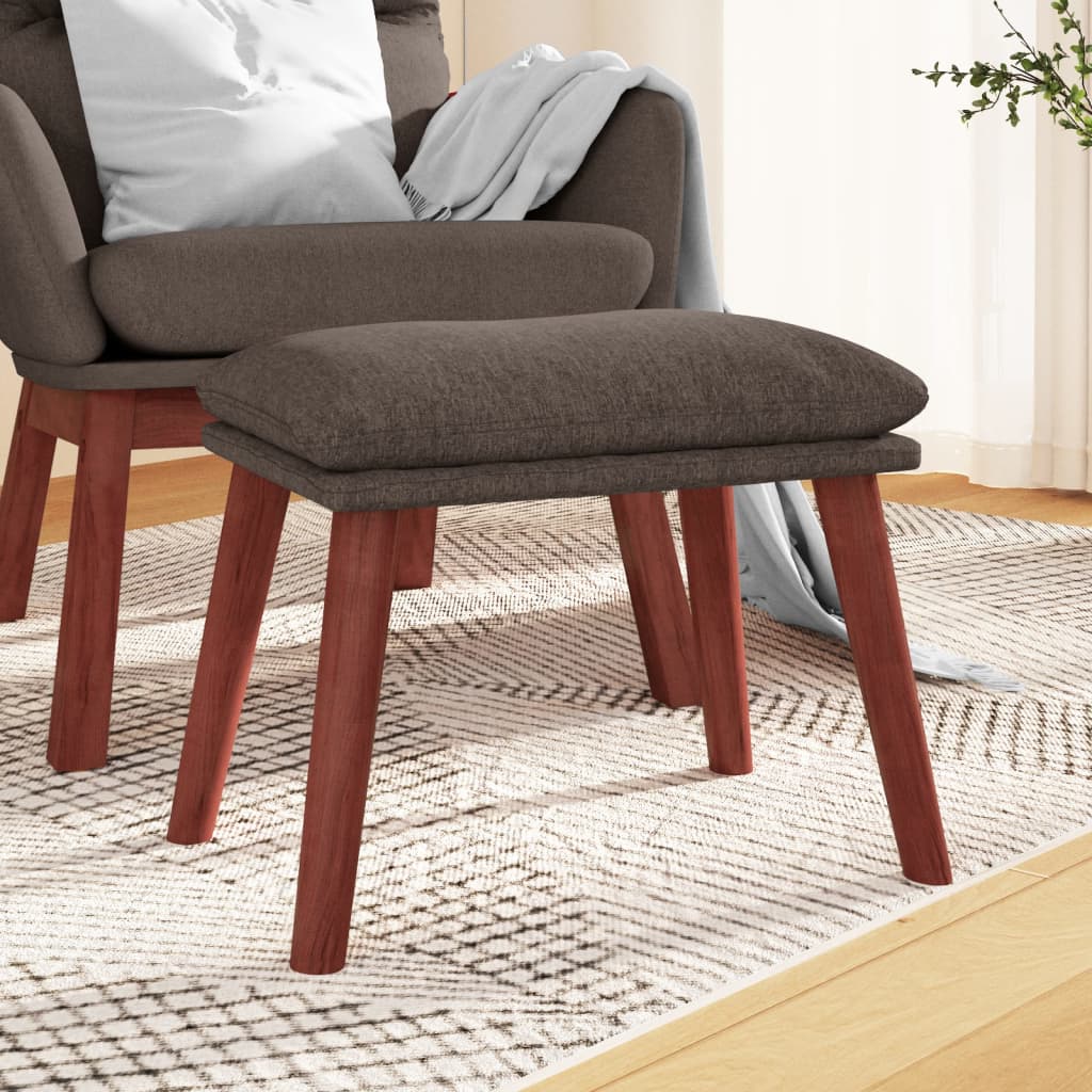 Υποπόδιο Taupe 45 x 29,5 x 35 εκ. Υφασμάτινο - Pakobazaar