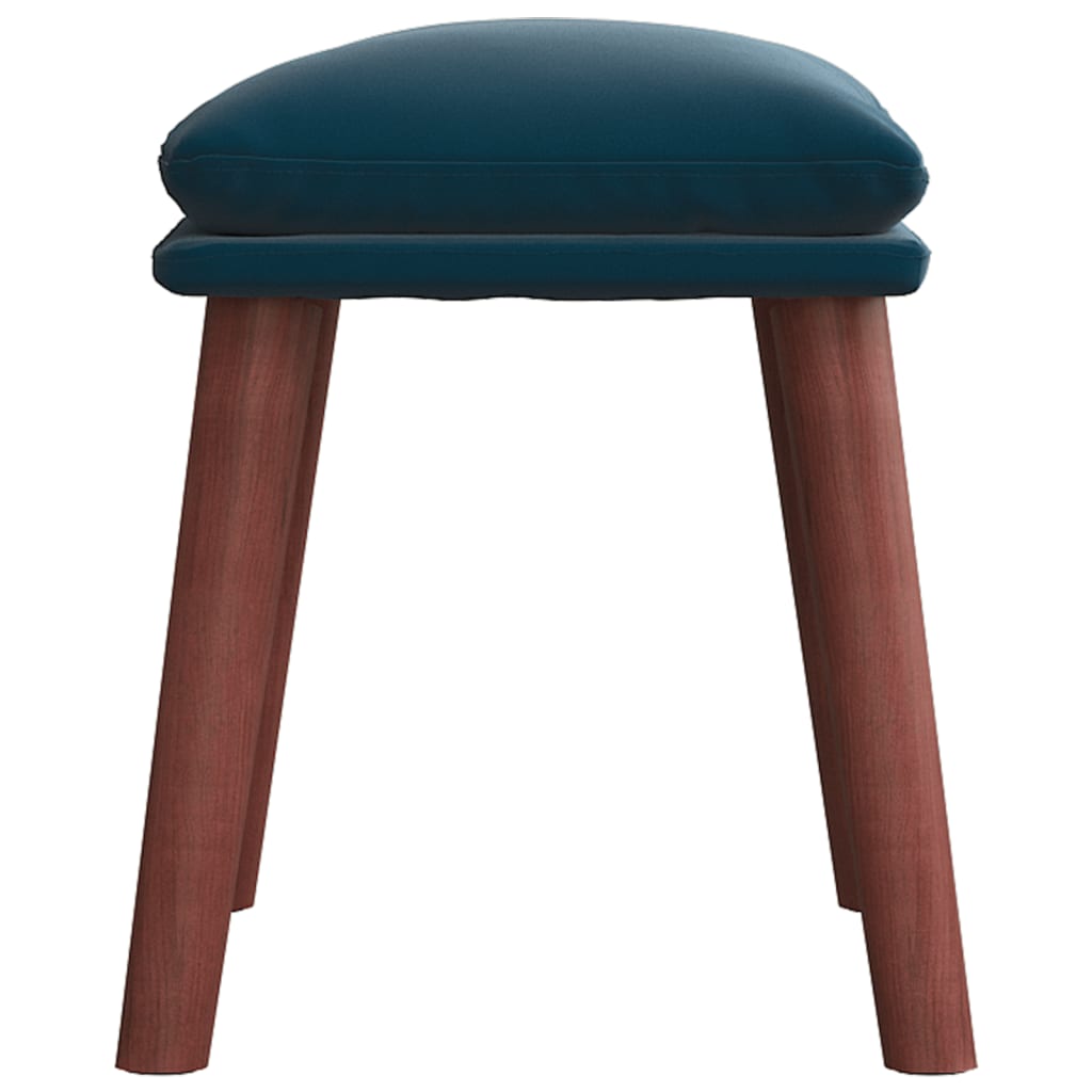 Υποπόδιο Μπλε 45x29,5x35 εκ. Βελούδινο - Pakobazaar