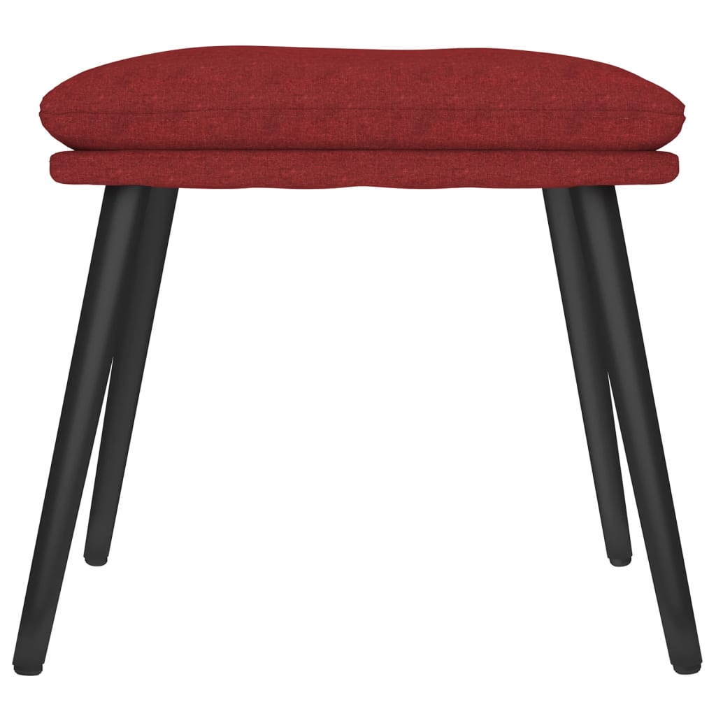 Υποπόδιο Μπορντό 45 x 29,5 x 35 εκ. Υφασμάτινο - Pakobazaar