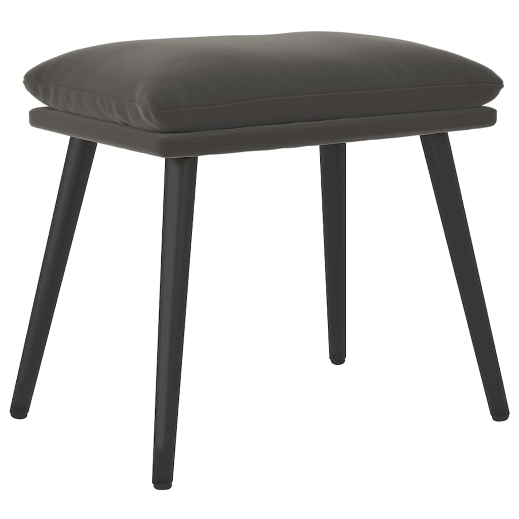 Υποπόδιο Σκούρο Γκρι 45x29,5x35 εκ. Βελούδινο - Pakobazaar