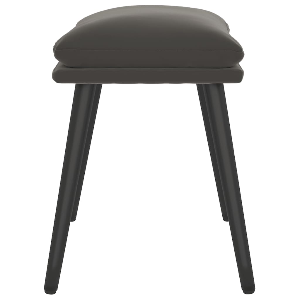 Υποπόδιο Σκούρο Γκρι 45x29,5x35 εκ. Βελούδινο - Pakobazaar