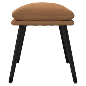 Υποπόδιο Taupe 45x30x35 εκ. από Ύφασμα Μικροϊνών