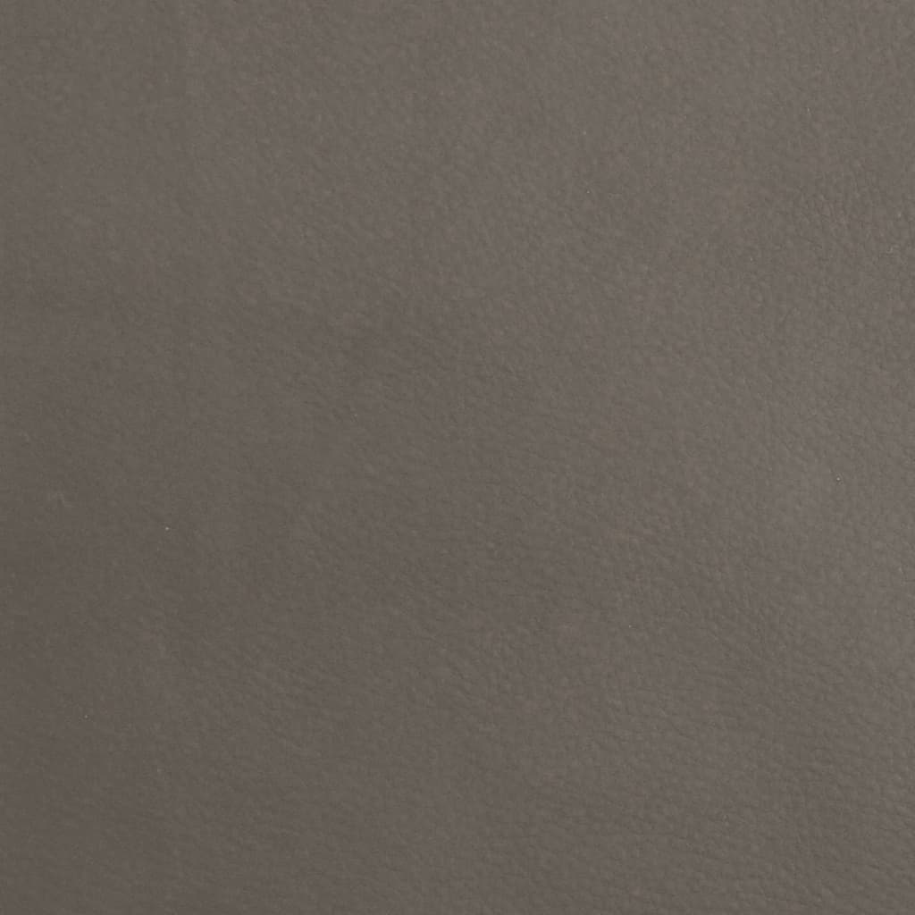 Υποπόδιο Γκρι 45x29,5x35 εκ. από Συνθετικό Δέρμα