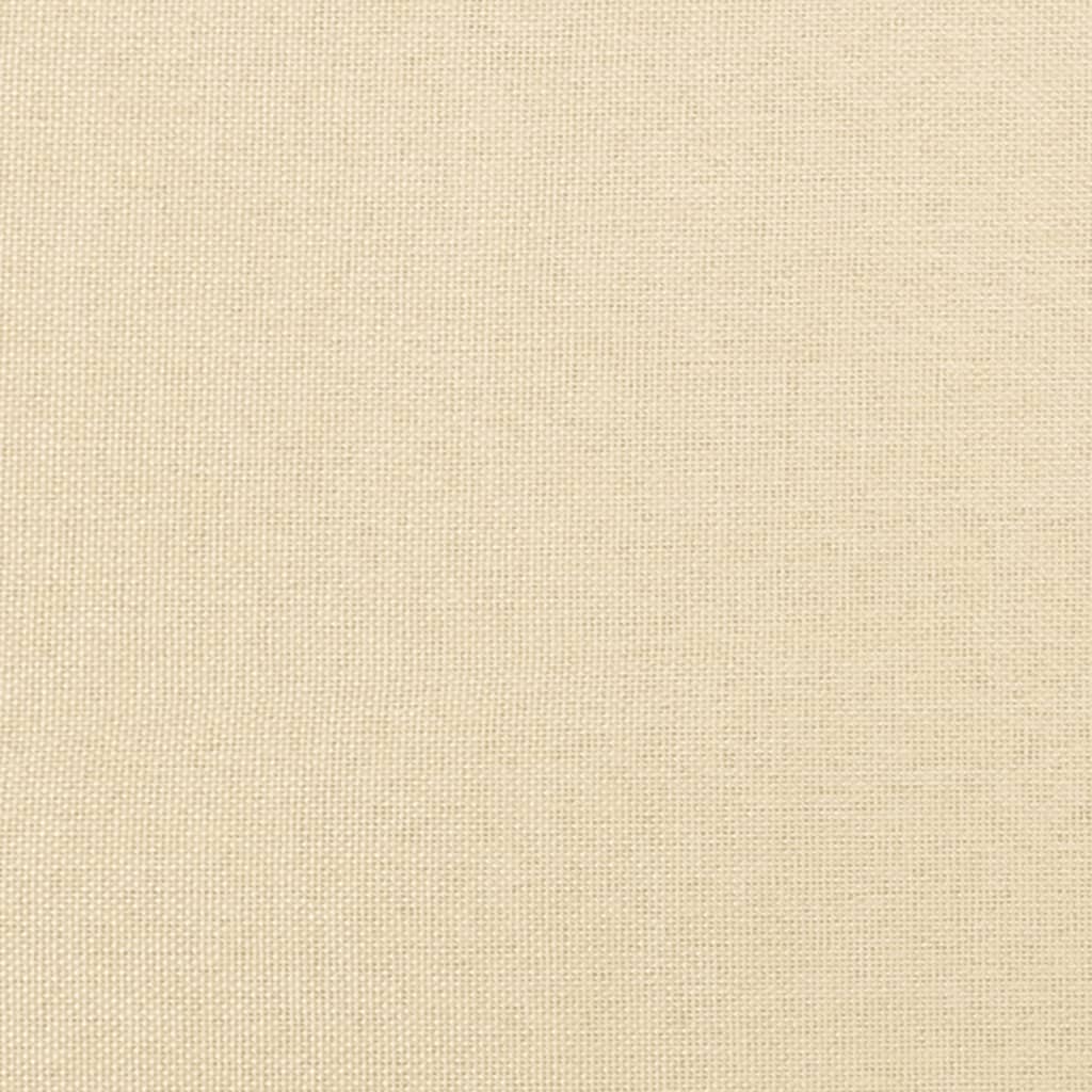 Υποπόδιο Κρεμ 60x60x36 εκ. Υφασμάτινο - Pakobazaar