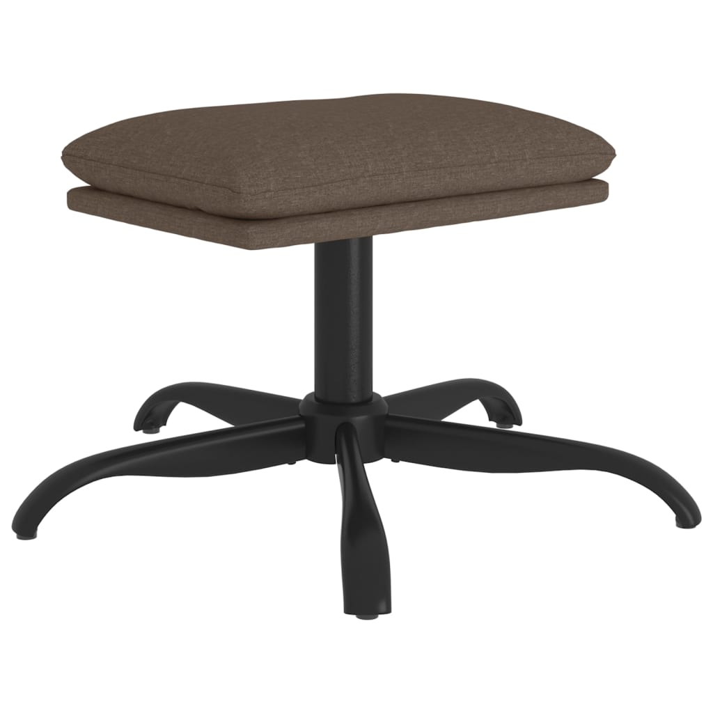 Υποπόδιο Taupe 60x60x36 εκ. Υφασμάτινο - Pakobazaar