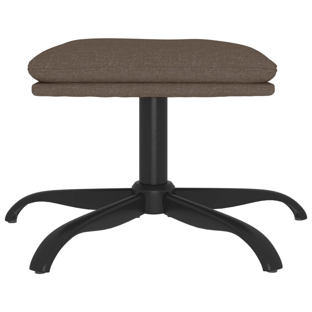 Υποπόδιο Taupe 60x60x36 εκ. Υφασμάτινο - Pakobazaar