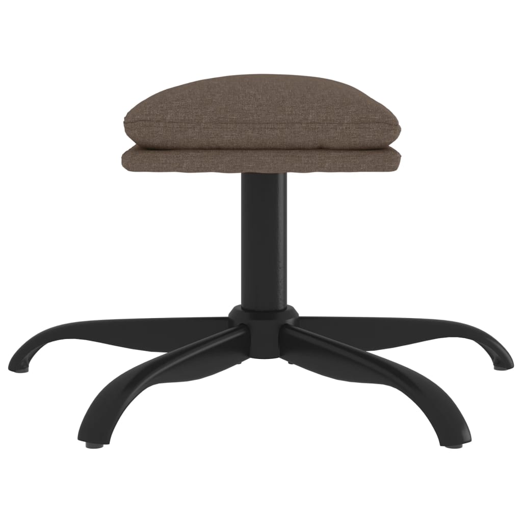Υποπόδιο Taupe 60x60x36 εκ. Υφασμάτινο - Pakobazaar
