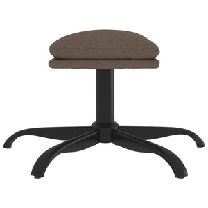Υποπόδιο Taupe 60x60x36 εκ. Υφασμάτινο