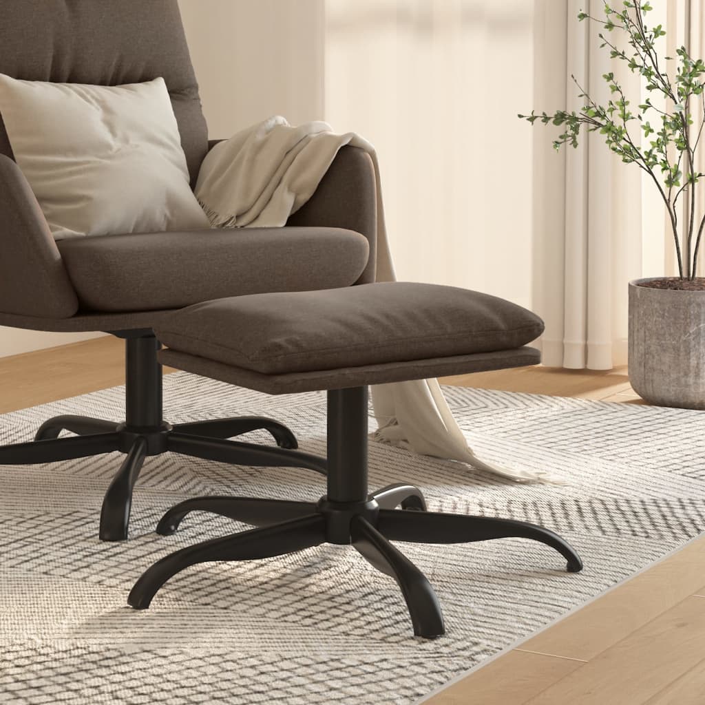 Υποπόδιο Taupe 60x60x36 εκ. Υφασμάτινο - Pakobazaar