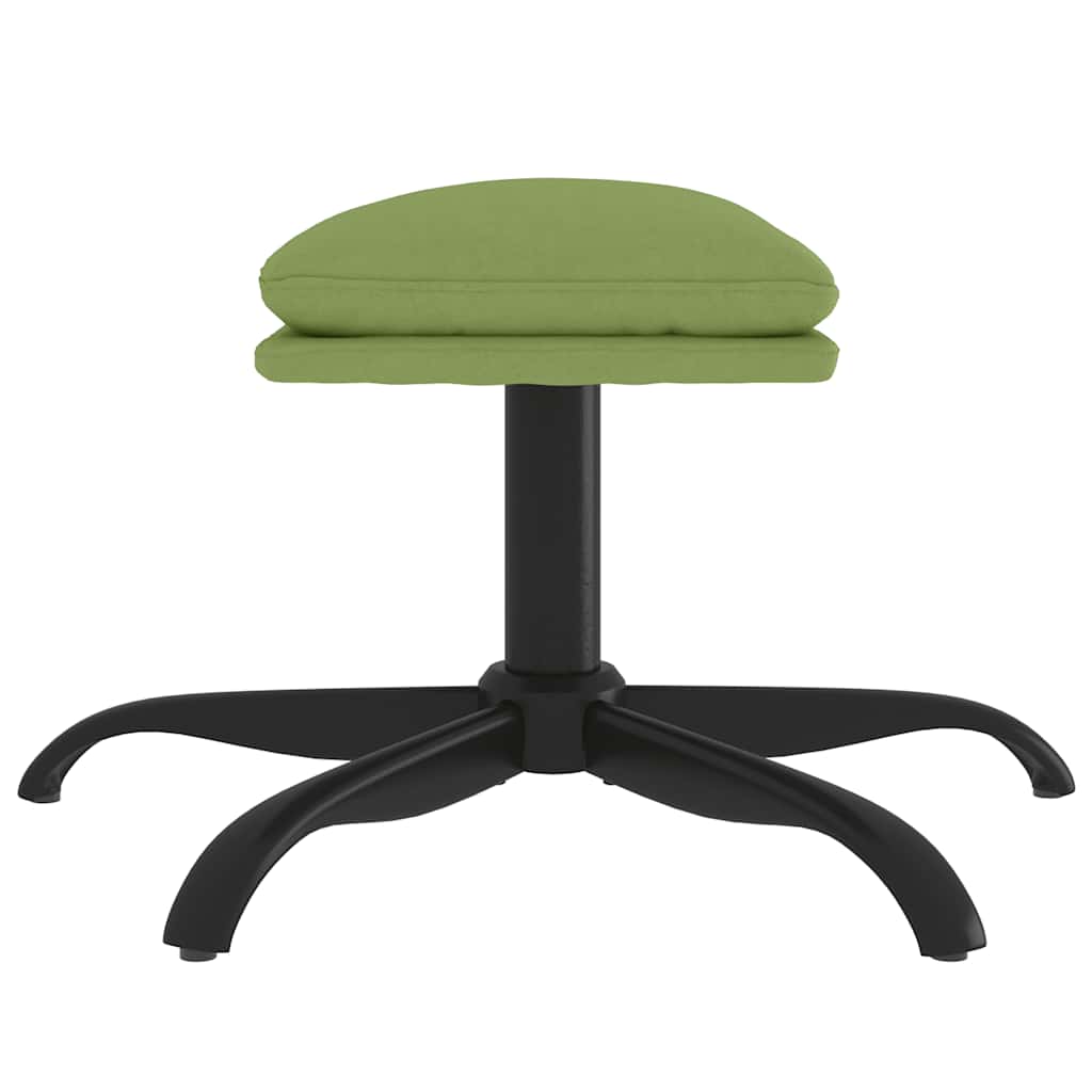 Υποπόδιο Ανοιχτό Πράσινο 60x60x36 εκ. Βελούδινο