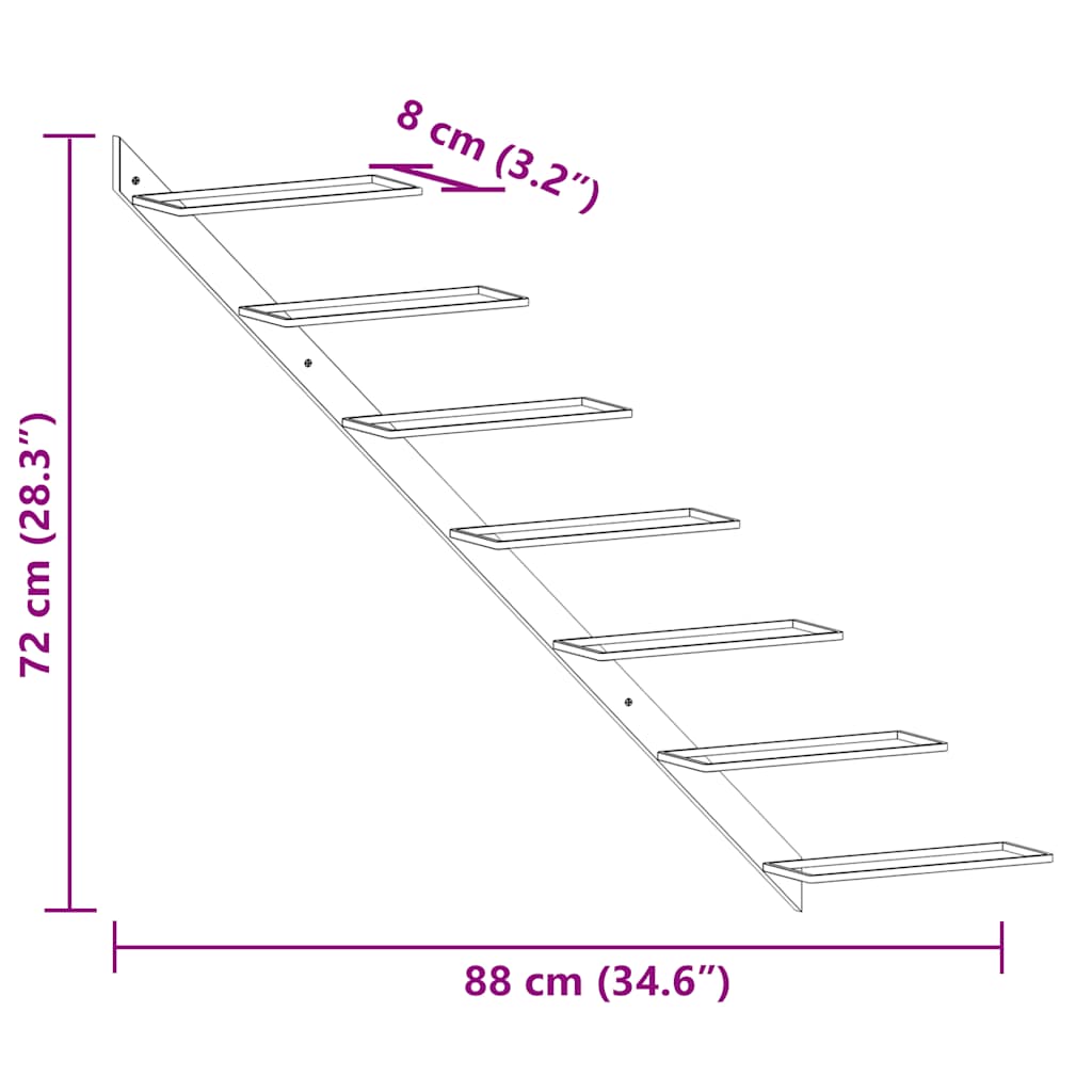 Ραφιέρες Κρασιών Τοίχου για 7 Φιάλες 2 τεμ. Χρυσές Μεταλλικές