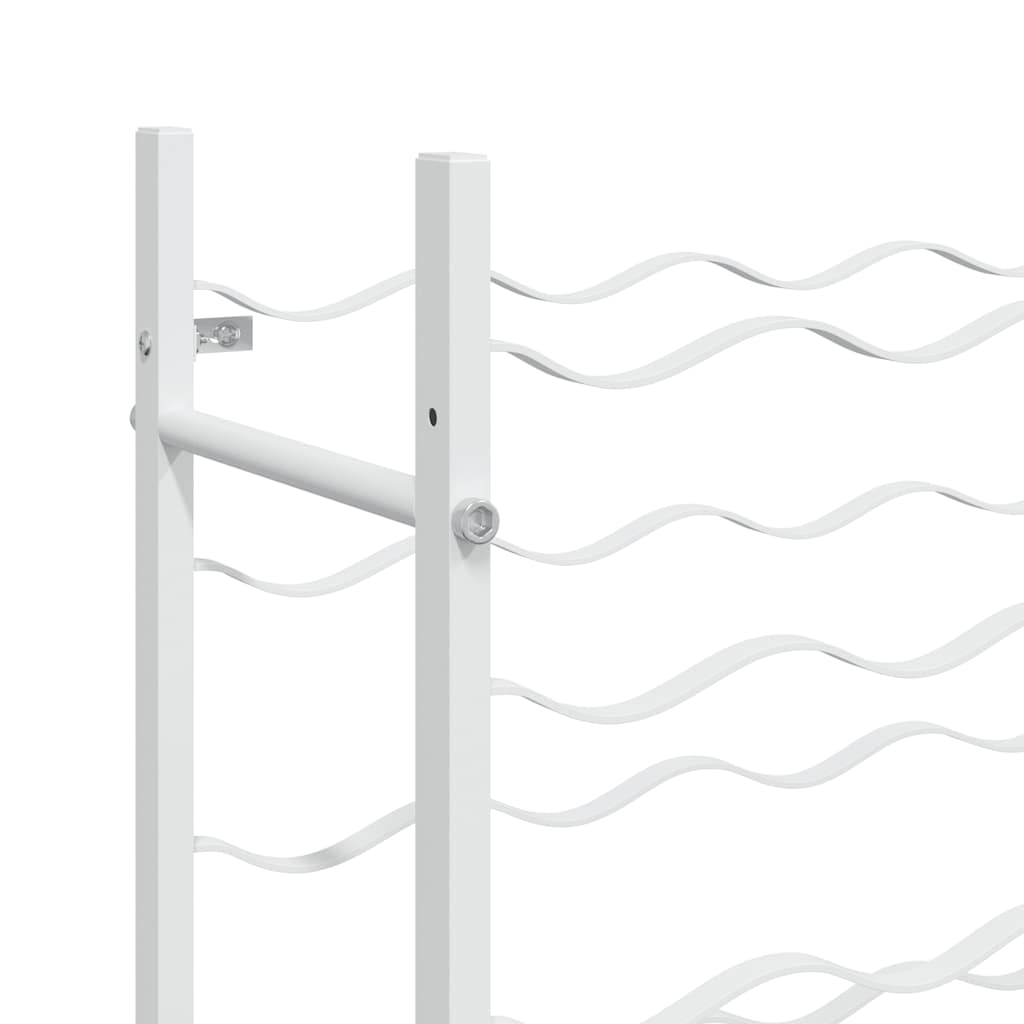 Ραφιέρα Κρασιών για 96 Φιάλες Λευκή Μεταλλική