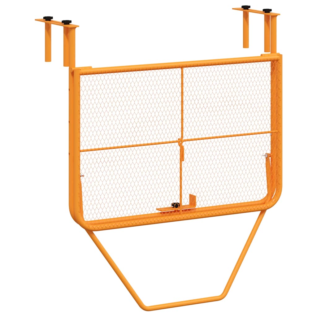 Τραπέζι Μπαλκονιού Κίτρινο 60 x 40 εκ. από Ατσάλι