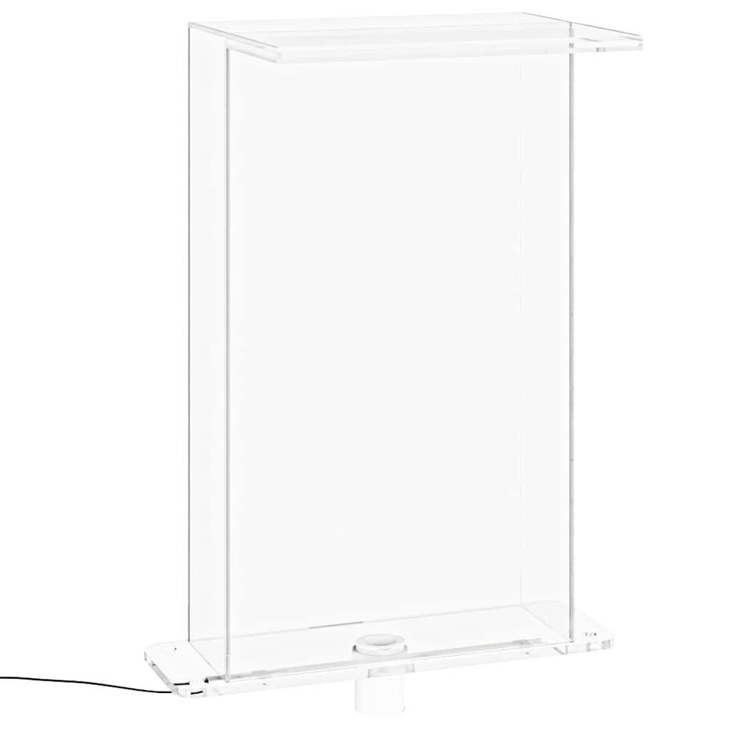 Σιντριβάνι Πισίνας με RGB LED & Σετ Βυσμάτων 51 εκ. Ακρυλικό