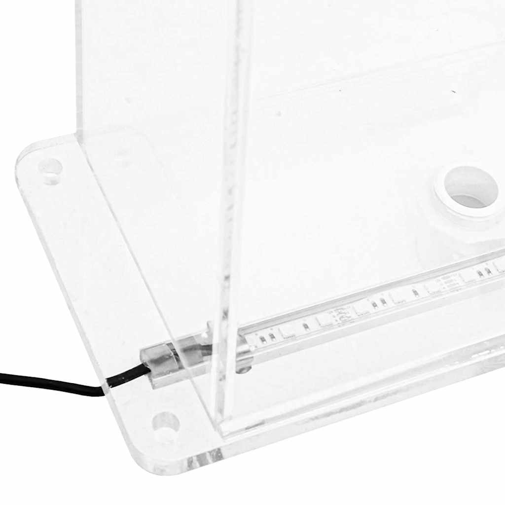 Σιντριβάνι Πισίνας με RGB LED & Σετ Βυσμάτων 51 εκ. Ακρυλικό