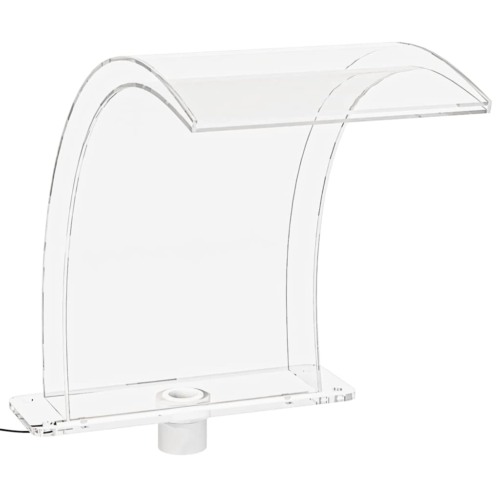 Σιντριβάνι Πισίνας με RGB LED & Σετ Βυσμάτων 50 εκ. Ακρυλικό