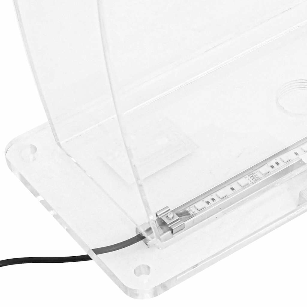 Σιντριβάνι Πισίνας με RGB LED & Σετ Βυσμάτων 50 εκ. Ακρυλικό