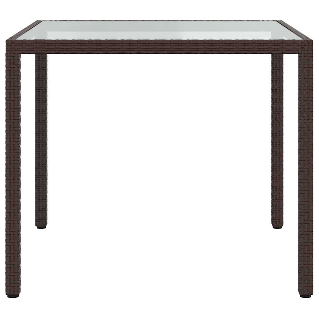 Σετ Τραπεζαρίας Εξωτερικού Χώρου 3 τεμ. Καφέ Συνθετικό Ρατάν - PAKOBAZAAR