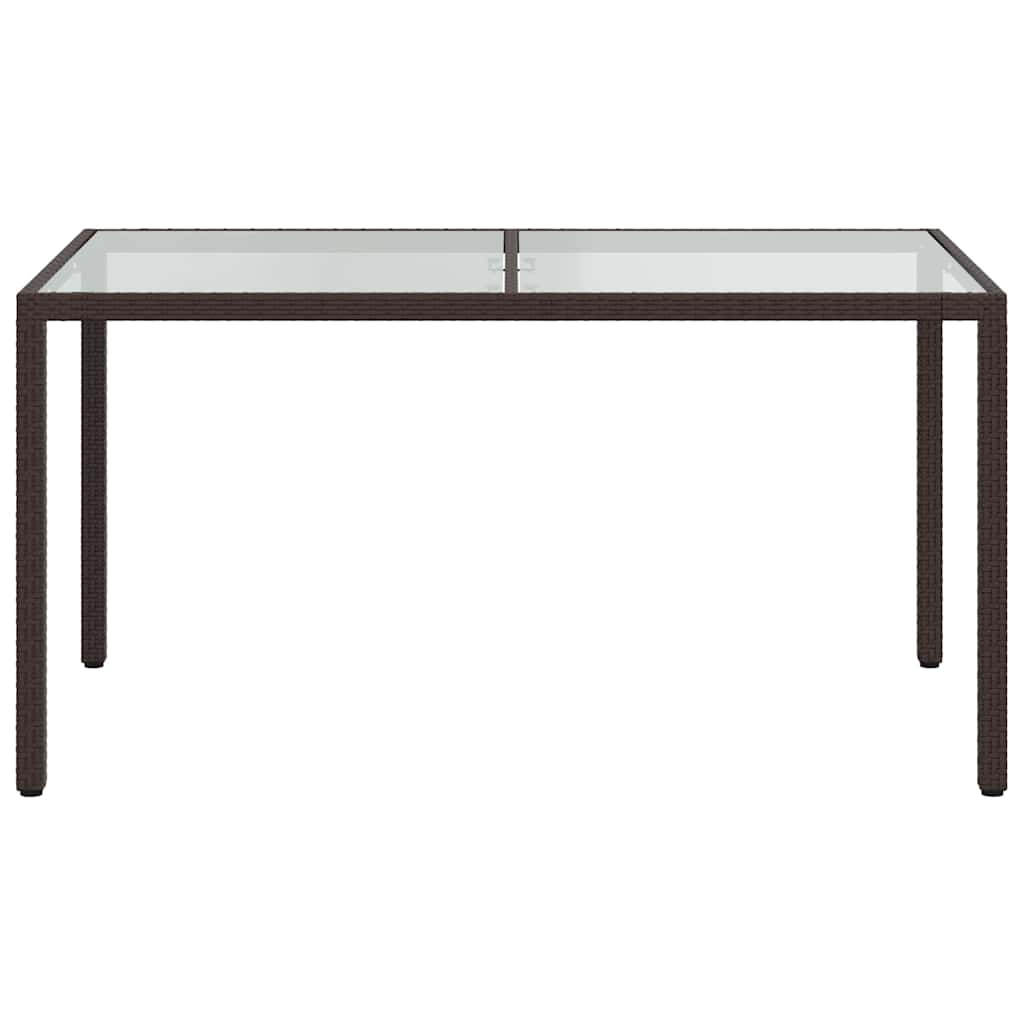 Σετ Τραπεζαρίας Εξ. Χώρου 5 τεμ. Καφέ Συνθ. Ρατάν με Μαξιλάρια - Pakobazaar