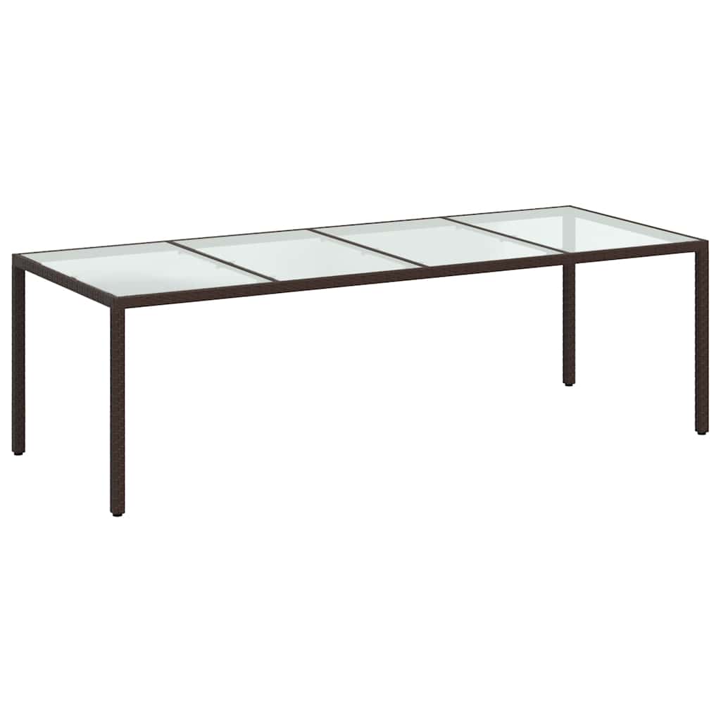 Σετ Τραπεζαρίας Εξ. Χώρου 9 τεμ. Καφέ Συνθ. Ρατάν με Μαξιλάρια - Pakobazaar