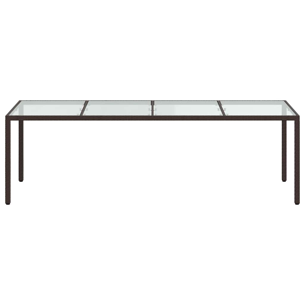 Σετ Τραπεζαρίας Εξ. Χώρου 9 τεμ. Καφέ Συνθ. Ρατάν με Μαξιλάρια - Pakobazaar