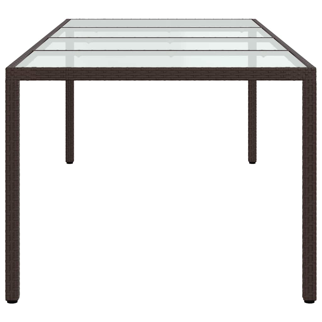 Σετ Τραπεζαρίας Εξ. Χώρου 9 τεμ. Καφέ Συνθ. Ρατάν με Μαξιλάρια - Pakobazaar