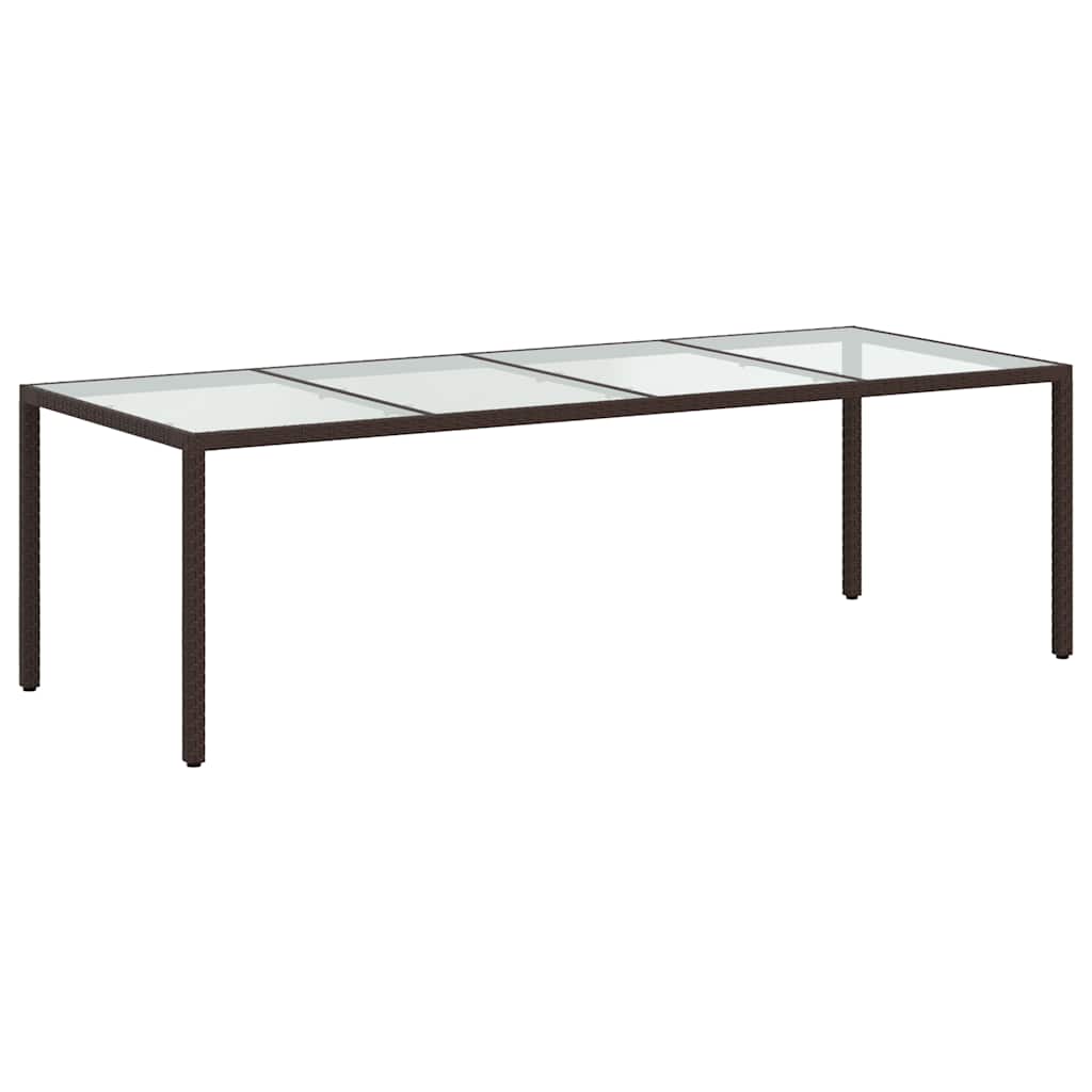 Σετ Τραπεζαρίας Εξ. Χώρου 9 τεμ. Καφέ Συνθ. Ρατάν με Μαξιλάρια - Pakobazaar