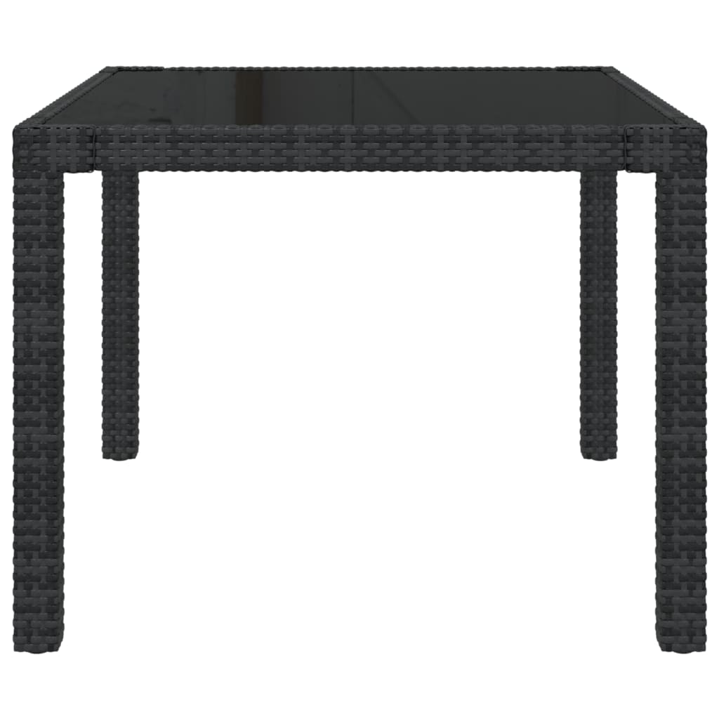 Σετ Τραπεζαρίας Εξ. Χώρου 3 τεμ. Μαύρο Συνθ. Ρατάν με Μαξιλάρια