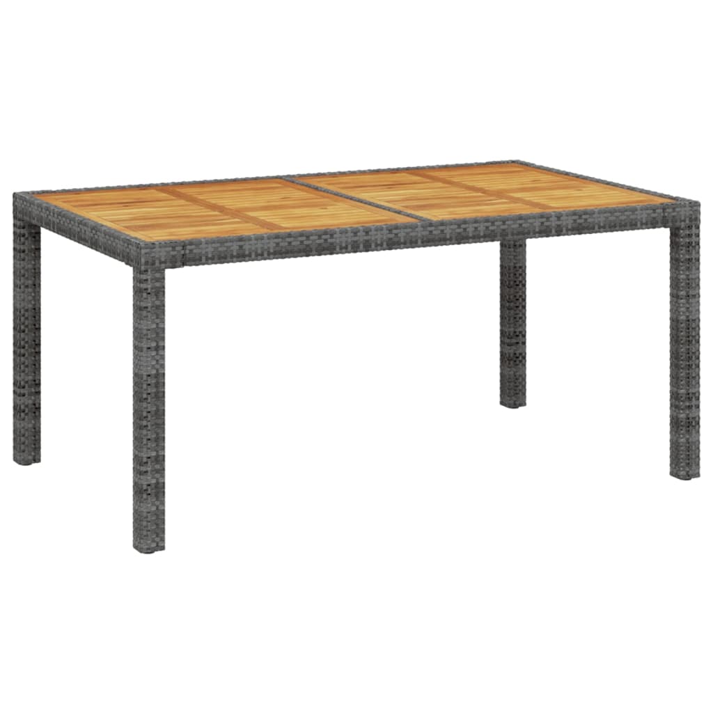 Σετ Τραπεζαρίας Εξ. Χώρου 5 τεμ. Γκρι Συνθ. Ρατάν με Μαξιλάρια - PAKOBAZAAR