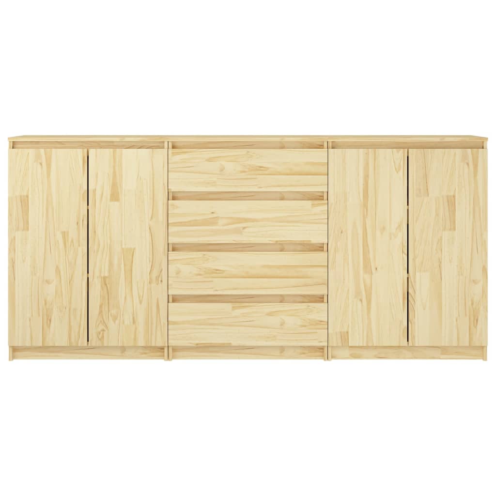 Βοηθητικό Ντουλάπι 3 τεμαχίων από Μασίφ Ξύλο Πεύκου - Pakobazaar