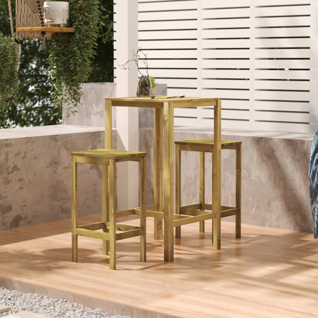 Τραπέζι Μπαρ 60 x 60 x 110 εκ. από Εμποτισμένο Ξύλο Πεύκου - Pakobazaar