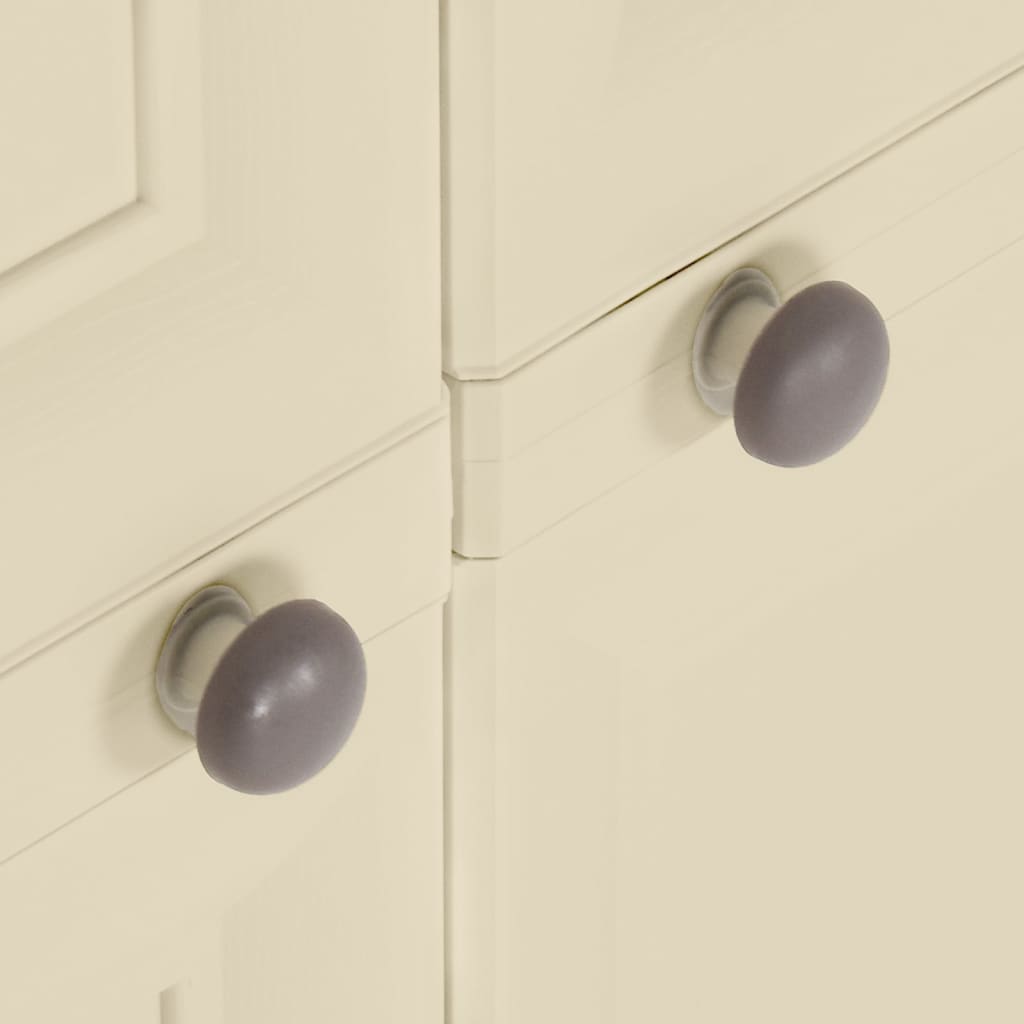 Πλαστικό Ντουλάπι Angora Λευκό 79 x 43 x 125εκ. με Σχέδιο Ξύλου